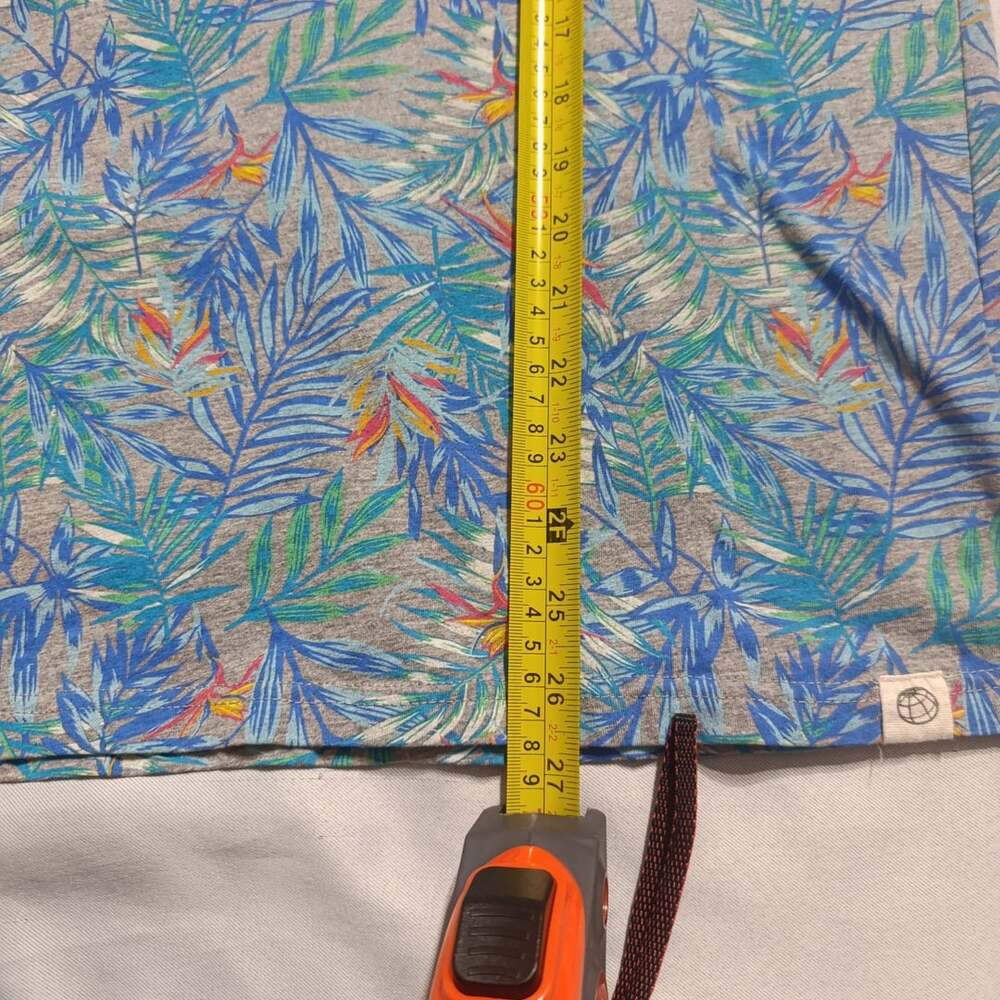 Free Planet T-Shirt Size Large Tropical Leaf Print - Picture 8 of 8